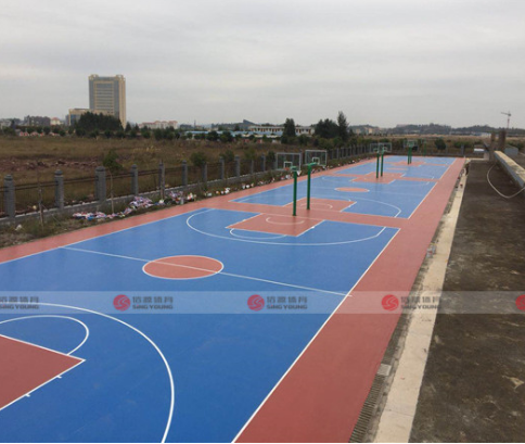 矽PU籃球場材料（liào）廠家